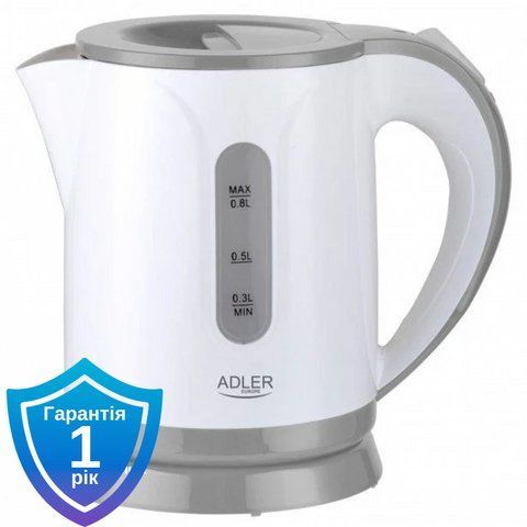 Чайник електричний Adler AD 1371 grey 0,8 L 5903887809184 фото