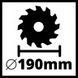 Мощная пила циркулярная аккумуляторная Einhell TE-CS 18/190 Li-Solo New: 18V 4,0Ач+ЗУ VSE 4331210 4512042 VSE фото 1