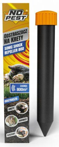 Ультразвуковой отпугиватель кротов, крыс и мышей NO PEST Sonic Shock Repeller 800 на 8 соток 111133 фото