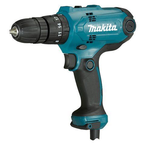 Потужний електричний дриль-шуруповерт (електрошуруповерт) MAKITA HP0300 : 220 Вт, 1-10мм сверло шуруповерт для дому VSE HP0300 VSE фото