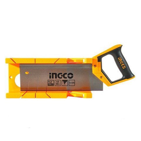 Ножівка пасовочна з пластиковим стуслом 300 мм INGCO 000143433 фото