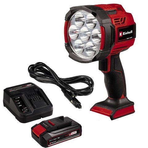 Фонарь аккумуляторный LED Einhell TE-CL 18/2500 LiAC-solo + АКБ 18В, зарядное+ 12В от прикуривателя VSE 4514145, 4512097 VSE фото