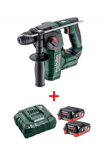 Потужний акумуляторний перфоратор Metabo Powermaxx BH 12 BL 16 : з АКБ 12V 2шт-4.0 Ач, 1.3 Дж (600207850) VSE 600207850 VSE фото