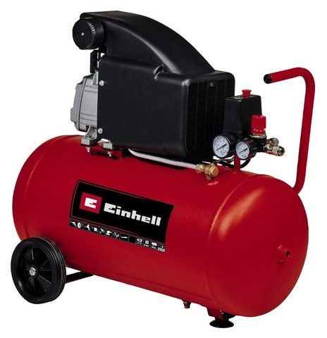 Масляный воздушный компрессор Einhell TC-AC 270/50/8 1,8 кВт /2,5 л.с. об.х.х. 2850 об/мин 270 л/мин 8 бар 4007360 фото
