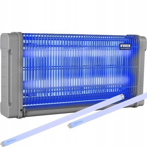 Знищувач комах, електромухоловка, інсектицидна лампа Noveen IKN-30 Gray (2x15W): 120 м2 982 444 фото