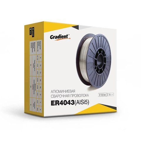 Сварочная проволока алюминиевая GRADIENT ER4043 &Oslash;0,8 мм (0,5 кг) AlSi5 ER4043 фото