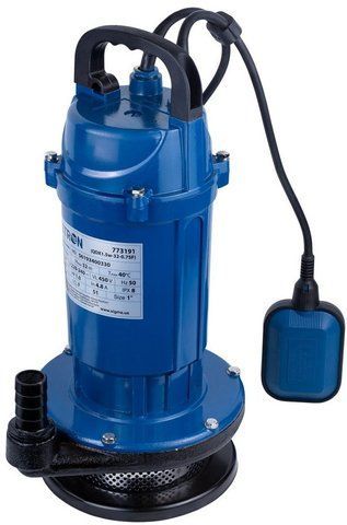 Погружной дренажный насос для чистой воды Wetron 0.37 кВт, 140 л/мин дренажный насос для ям и колодца VSE 773191 VSE фото