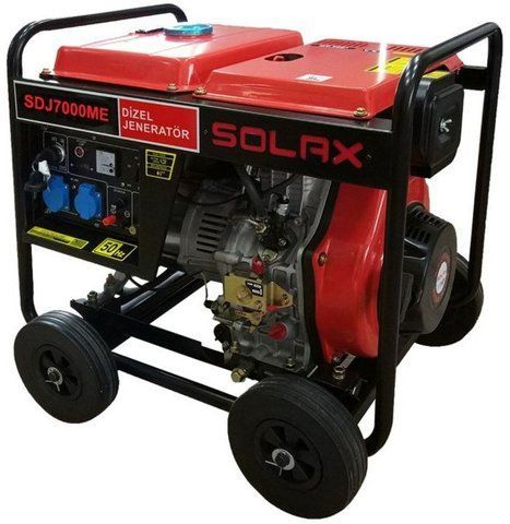 Дизельный генератор однофазный четырехтактный SOLAX SDJ7000ME 5 кВт SDJ7000ME фото