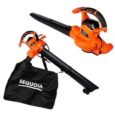 Електричний садовий порохотяг-повітродув SEQUOIA SEVB3036 : 3000Вт, мішок 40л, 360 км/год, 780 куб.м/г, щітковий VSE SEVB3036 VSE фото