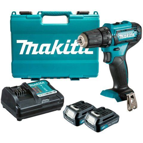 Акумуляторний дриль-шуруповерт Makita DF333DWYE : 2 акб Li-ion 12 В, 1.5 Ah + з/п DF333DWYE фото
