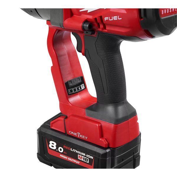 Гайковерт високомоментний 1" (2400 Нм) M18 FUEL з фіксацією кільцем ONE-KEY Milwaukee: з АКБ 18V 2шт-8 Ah+ЗП, 2500уд/хв, 1670об/хв 4933459733 VSE фото