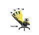 Геймерское кресло Diablo Chairs X-One 2.0 Normal Size желтое эко-кожа 0369 фото 4