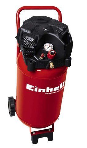 Безмасляный мобильный компрессор Einhell TC-AC 240/50/10 OF 1.5 кВт 240 л/мин 10 бар ресивер 50 л 4010393 фото