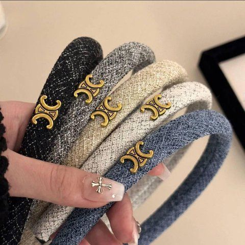 Обруч для волосся в стилі відомого бренду CELINE. Вишукані, стильні, лаконічні і практичні O3 фото
