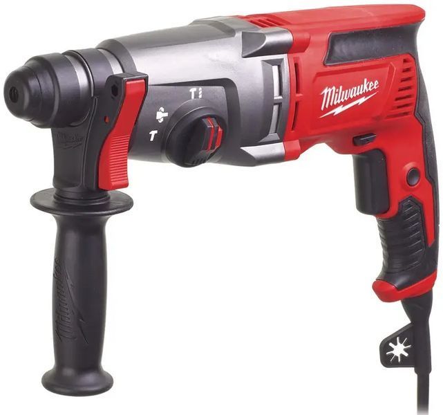 Професійний перфоратор 3-режимний SDS PLUS PH 26 T MILWAUKEE : 800Вт, SDS-plus, 2,4 Дж, 4500 уд/хв, 1500 об/хв VSE 4933464580 VSE фото