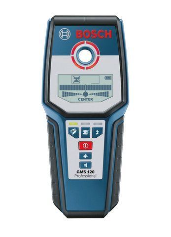Детектор скрытой проводки металла (металлодетектор) Bosch GMS 120 : 120мм искатель проводов VSE 0601081000 VSE фото