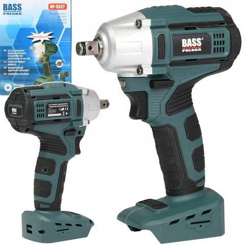 Акумуляторний ударний гайковерт Bass Polska BP-5327 350 Нм 2600 об/хв BP-5327 фото