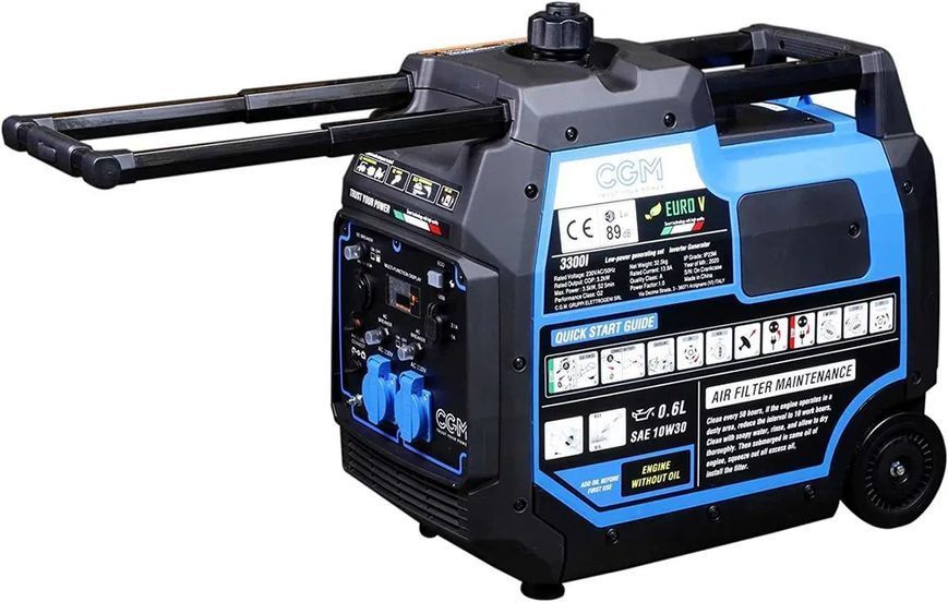 Генератор інверторний бензиновий CGM 3300iE : 2.8/3.0кВт, мідна обмотка (CGM 3300iE) 3300iE фото