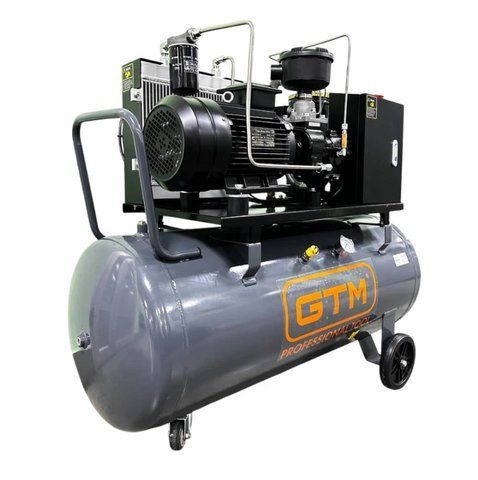 Гвинтовий повітряний компресор 200 л GTM DLG5.5V масляний : 200л, 380 В, 5.5 кВт, 680 л/хв 27293 фото