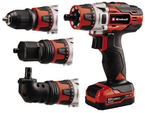 Потужний акумуляторний шуруповерт Einhell TE-CD 12/1 3X-Li (1x2,0 Ah) : з Li-ion 12 V 2.0 Ah, 4513595 VSE 4513595 VSE фото