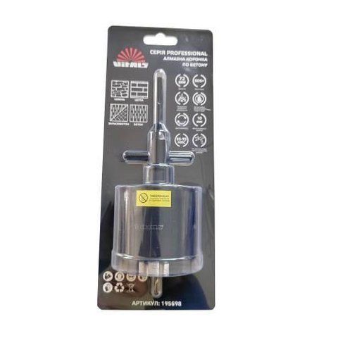 Комплект коронка алмазна для бетону Vitals Professional 72&times;110 мм М16 SDS-plus 000195698 фото