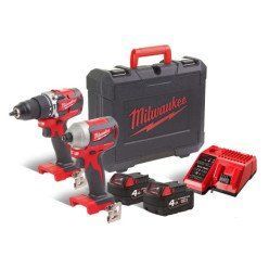Профессиональный набор аккумуляторного инструмента Milwaukee M18 CBLPP2A-402C VSE 4933464536 VSE фото