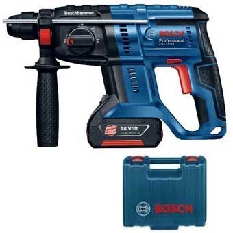 Професійний акумуляторний перфоратор Bosch GBH 180 Li : 2 Дж,SDS plus,18В,5100уд./хв.,АКБ+Зарядне+Кейс VSE 0611911122 VSE фото