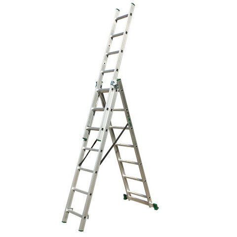 Трехсекционная универсальная раскладная стремянка Nowa EL3111w 000174006 фото