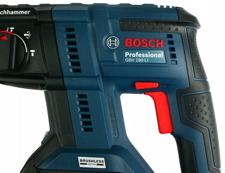 Акумуляторний бочковий перфоратор Bosch Professional GBH 180-Li з АКБ 18V 4.0 Ah + набір свердел 0615990M9C фото