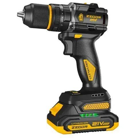 Аккумуляторный ударный шуруповерт ZEGOR CDPP-21BLH (акум 2шт-21V 2.0Ah и зарядка) CDPP-21BLH фото