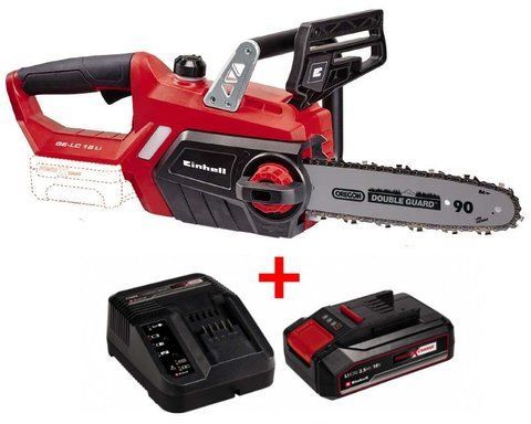 Набор пила цепная Einhell GE-LC 18 Li Solo + зарядное устройство и аккумулятор 18V 2,5 Ah VSE 4501761, 4512097 VSE фото