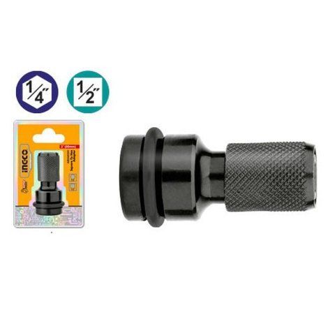 Перехідник із квадратним хвостовиком на шестигранник з 1/2" на 1/4" INGCO 000195967 фото