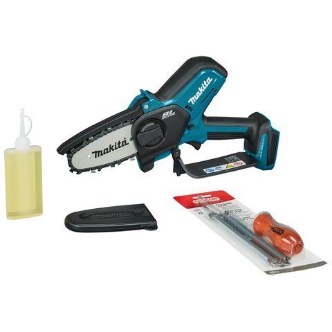 Професійна акумуляторна ланцюгова пила Makita DUC101Z : шина 100 мм (без АКБ) UC100DZ фото