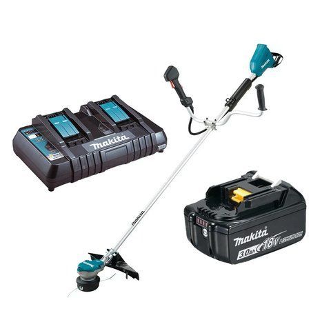 Акумуляторний тріммер MAKITA DUR368AZ + Швидкозарядний пристрій і Акумулятор 18В LXT 3 Аг VSE 1520 VSE фото
