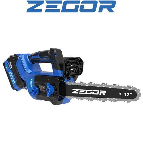 Аккумуляторная цепная пила ZEGOR CSAX-21BL-12 : шина 30 cм (акум 2шт-21V 6.0Ah и ЗУ) CSAX-21BL-12 фото