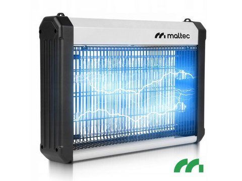 Мухоловка електрична (70 м2) Maltec EGO-02-16W (2x8W) 220В, 3000В, Інсектицидна лампа, Польща 16-W-16 фото