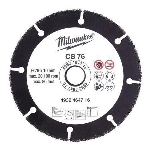 Диск абразивный сегментированный Milwaukee CB 76 : 76 мм для M12 FCOT (4932464716) 4932464716 фото