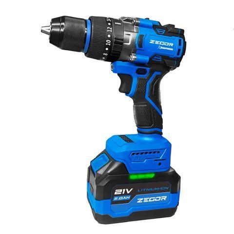 Акумуляторний шуруповерт ZEGOR CDAX-21BLH-150 (акум 2шт-21V 6.0Ah і зарядка) CDAX-21BLH-150 фото