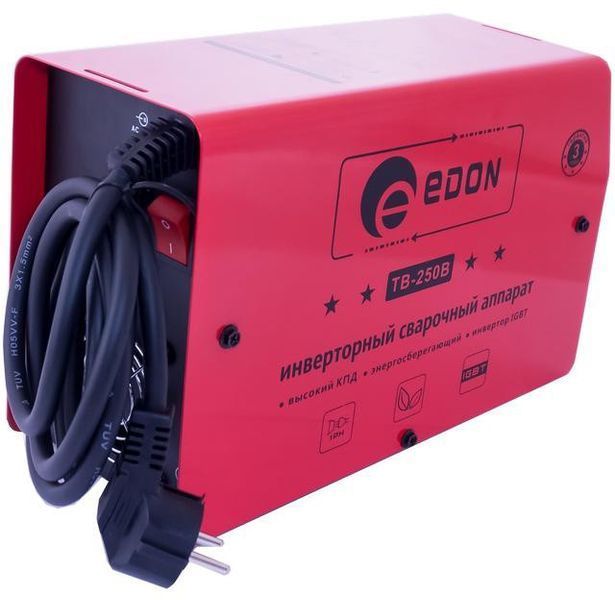 Сварочный инверторный аппарат (сварка) Edon TB-250B: 4.5 кВт, 250 А + маска хамелеон в подарок! VSE TB-250B VSE фото