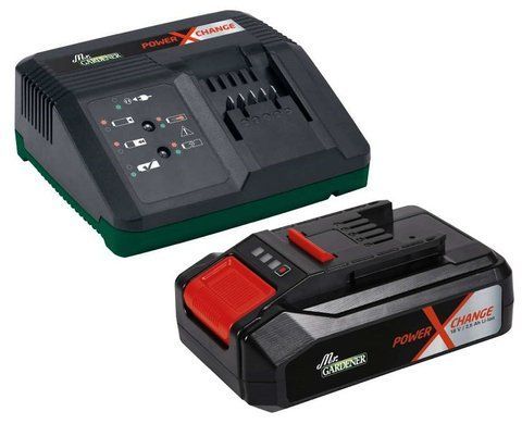 Потужний зарядний пристрій і акумулятор Einhell 18V 2,5Аh Starter-Kit Mr. Gardener Power-X-Change (4512137) 4512137 фото
