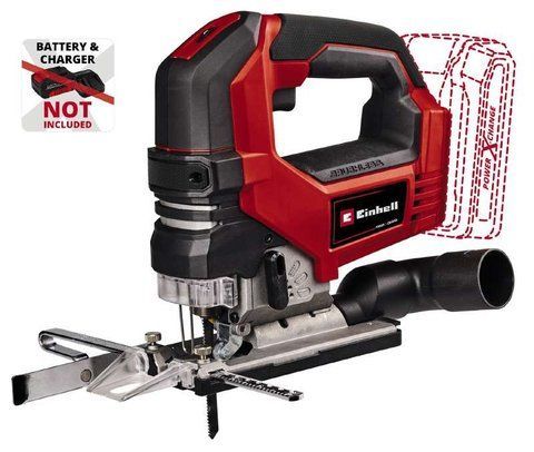 Профессиональный аккумуляторный лобзик ручной Einhell TP-JS 18/135 Li BL - Solo : без АКБ, 3500 об/мин VSE 4321260 VSE фото