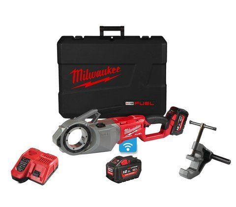 Профессиональный инструмент резьбонарезной аккумуляторный MILWAUKEE, M18 FUEL FPT2-121C, 2'' : с АКБ 2 шт-12Ah 4933478597 фото