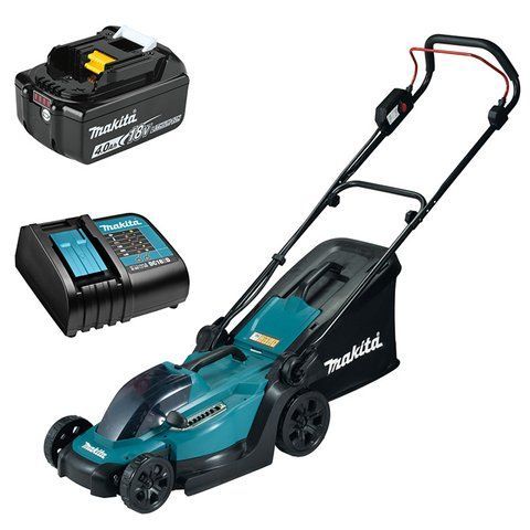 Акумуляторна садова газонокосарка Makita DLM330SM з АКБ 18V 4.0 Ah ширина 33 см DLM330SM VSE фото