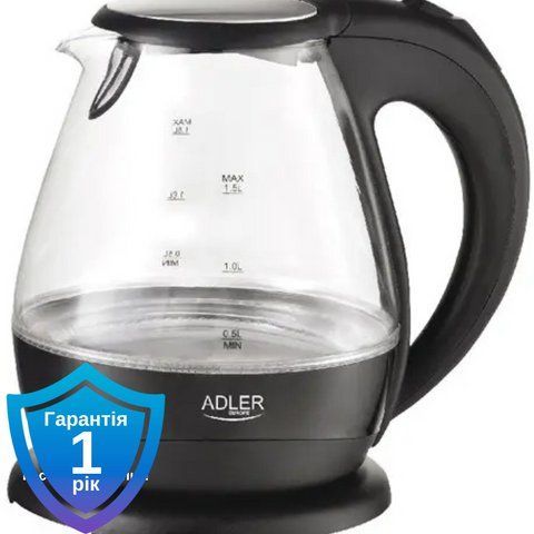 Чайник електричний Adler AD 1224 1.5 L 5908256832732 фото