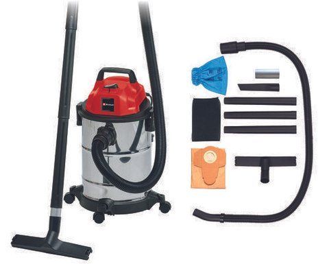 Потужний професійний вакуумний промисловий пилосос для прибирання Einhell TC-VC 1820 S : 1250 Вт, 20л, без розетки 2342167 VSE 2342167 VSE фото