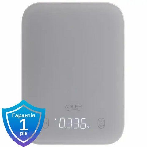 Ваги кухонні Adler AD 3181 grey 5905575904348 фото