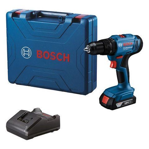Аккумуляторная ударная дрель-шуруповерт Bosch Professional GSB 183-LI с АКБ 18V 2.0Ah з/п в кейсе 06019K9101 фото