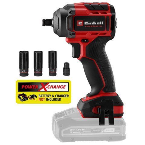Гайковерт ударный аккумуляторный Einhell TP-CW 18/350-C Li BL - Solo (4510055) 4510055 фото