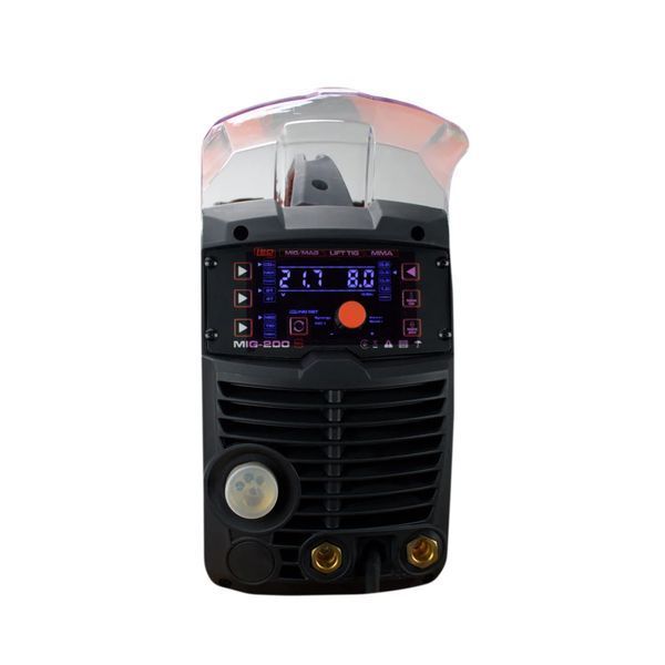 Инверторный сварочный полуавтомат GTM MIG-200ES LED: 6.8кВт, MIG/MAG, MMA, TIG (50661) 50661 фото
