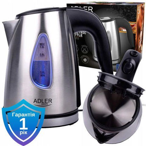 Чайник електричний Adler AD 1273 1 л 5902934830911 фото